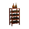 Velin Tier Solid Wood Wine Rack Cabinet