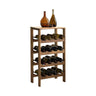 Velin Tier Solid Wood Wine Rack Cabinet