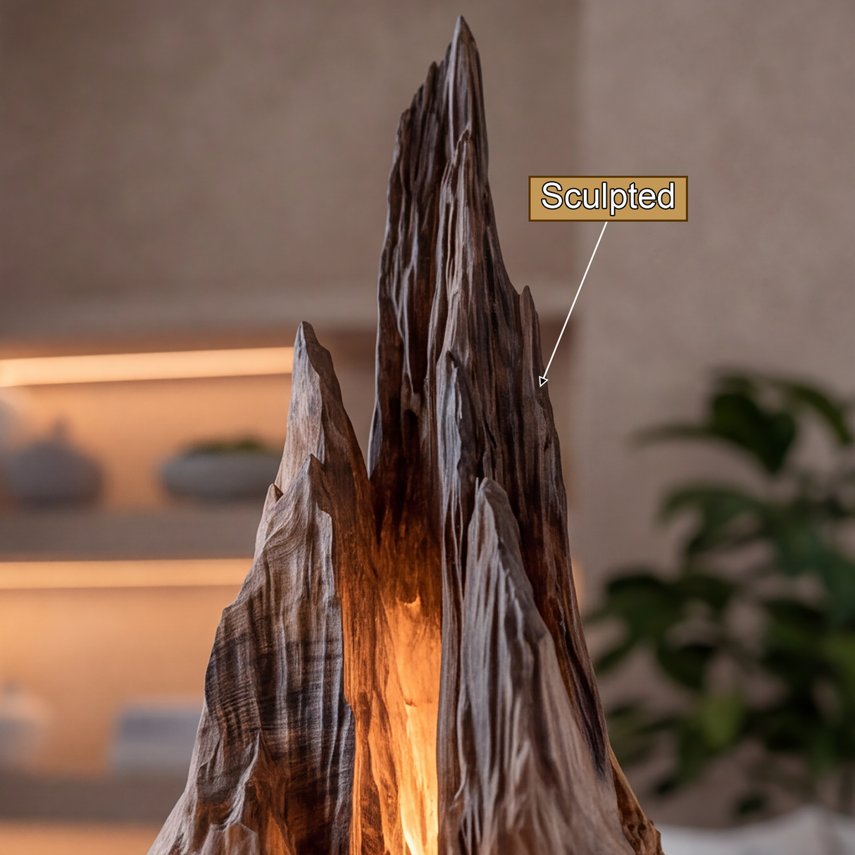 Velkaris Sculpted Mountain Table Lamp - Timberustic Table Lamp
