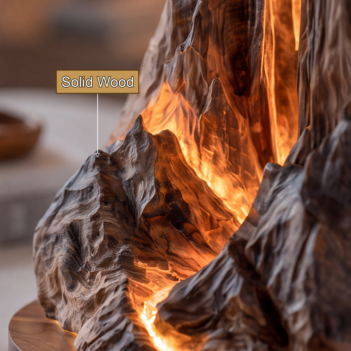 Velkaris Sculpted Mountain Table Lamp - Timberustic Table Lamp