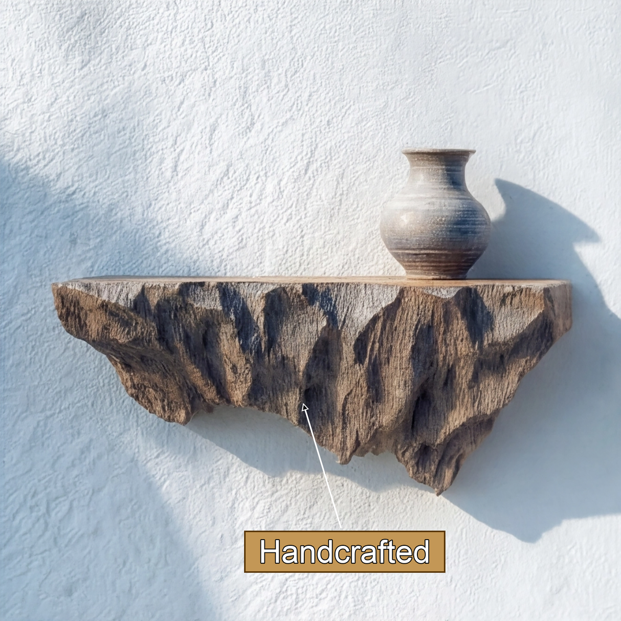 Velkora Live Edge Solid Wood Mountain Floating Shelf SPA658491 - Timberustic Floating Shelf