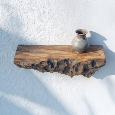 Velkora Live Edge Solid Wood Mountain Floating Shelf SPA658491 - Timberustic Floating Shelf