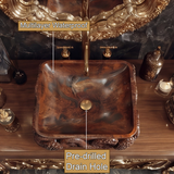 Velkris Octopus Form Handcarved Solid Wood Vessel Sink - Timberustic Vessel Sinks