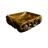 Velkris Octopus Form Handcarved Solid Wood Vessel Sink Teak - Timberustic Vessel Sinks