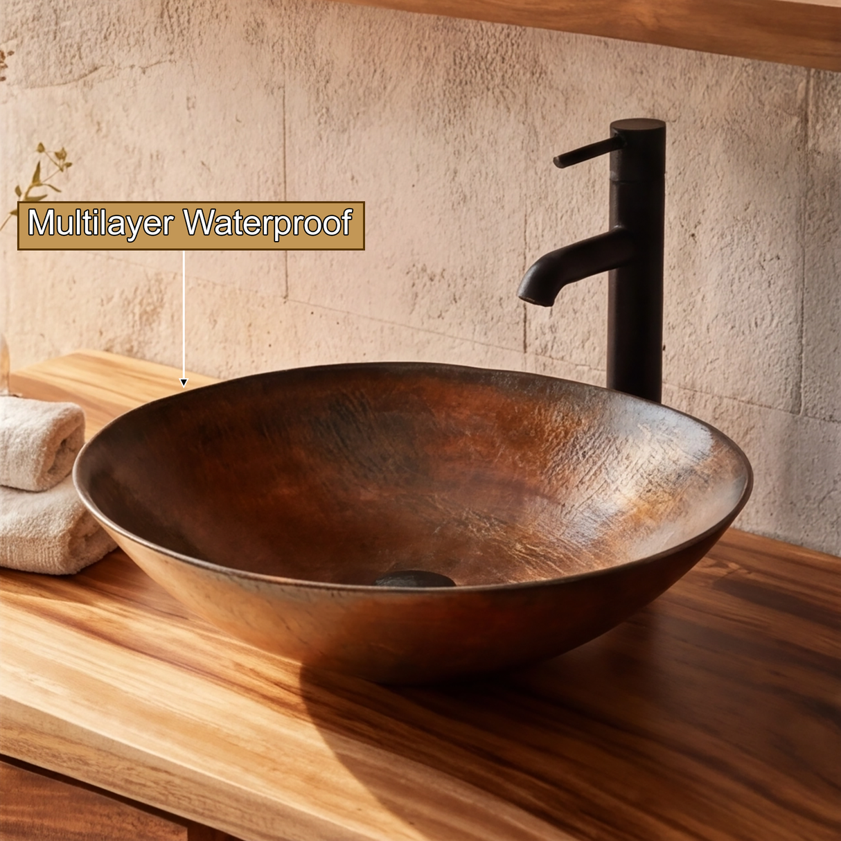 Velmior Arc Solid Wood Bathroom Vanity with Drawers - Timberustic Freestanding Bathroom Vanity with Drawers