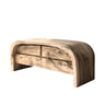 Velmior Arc Solid Wood Bathroom Vanity with Drawers Natural Oak - Timberustic Freestanding Bathroom Vanity with Drawers