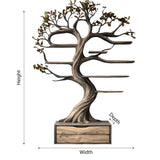 Velmirath Sculpted Solid Wood Tree Bookshelf with Drawers - Timberustic Tree Bookshelf
