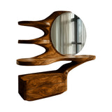 Velmora Handcrafted Solid Wood Cosmetic Table Brown - Timberustic Cosmetic Table