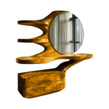 Velmora Handcrafted Solid Wood Cosmetic Table Teak - Timberustic Cosmetic Table