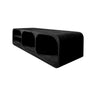 Velmora Handcrafted Solid Wood Floating Bathroom Vanity with Open Storage Black - Timberustic Floating Bathroom Vanity with Open Storage