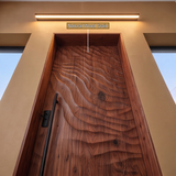 Velmora Handcrafted Solid Wood Organic Relief Single Door