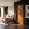 Velmora Handcrafted Solid Wood Organic Relief Single Door Teak - Timberustic Door