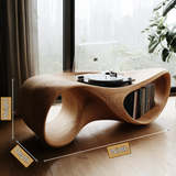 Velmora Handcrafted Solid Wood Record Player Stand