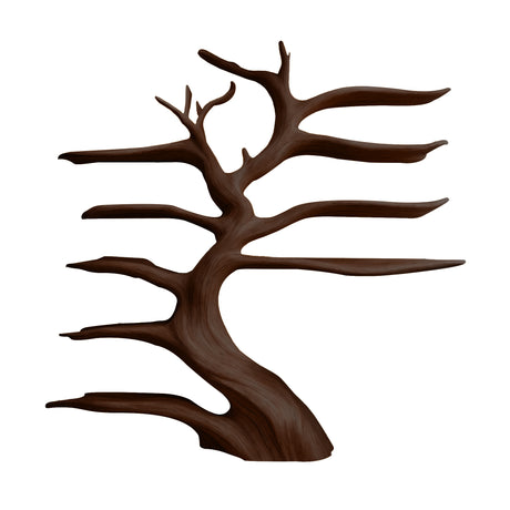 Velmora Illuminated Tree Wine Rack Dark Walnut - Timberustic Tree Wine Rack