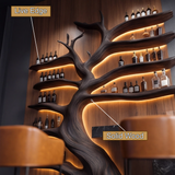 Velmora Illuminated Tree Wine Rack - Timberustic Tree Wine Rack
