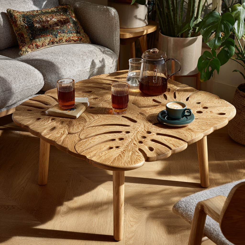 Velmora Live Edge Solid Wood Coffee Table - Timberustic Coffee Table