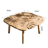 Velmora Live Edge Solid Wood Coffee Table - Timberustic Coffee Table