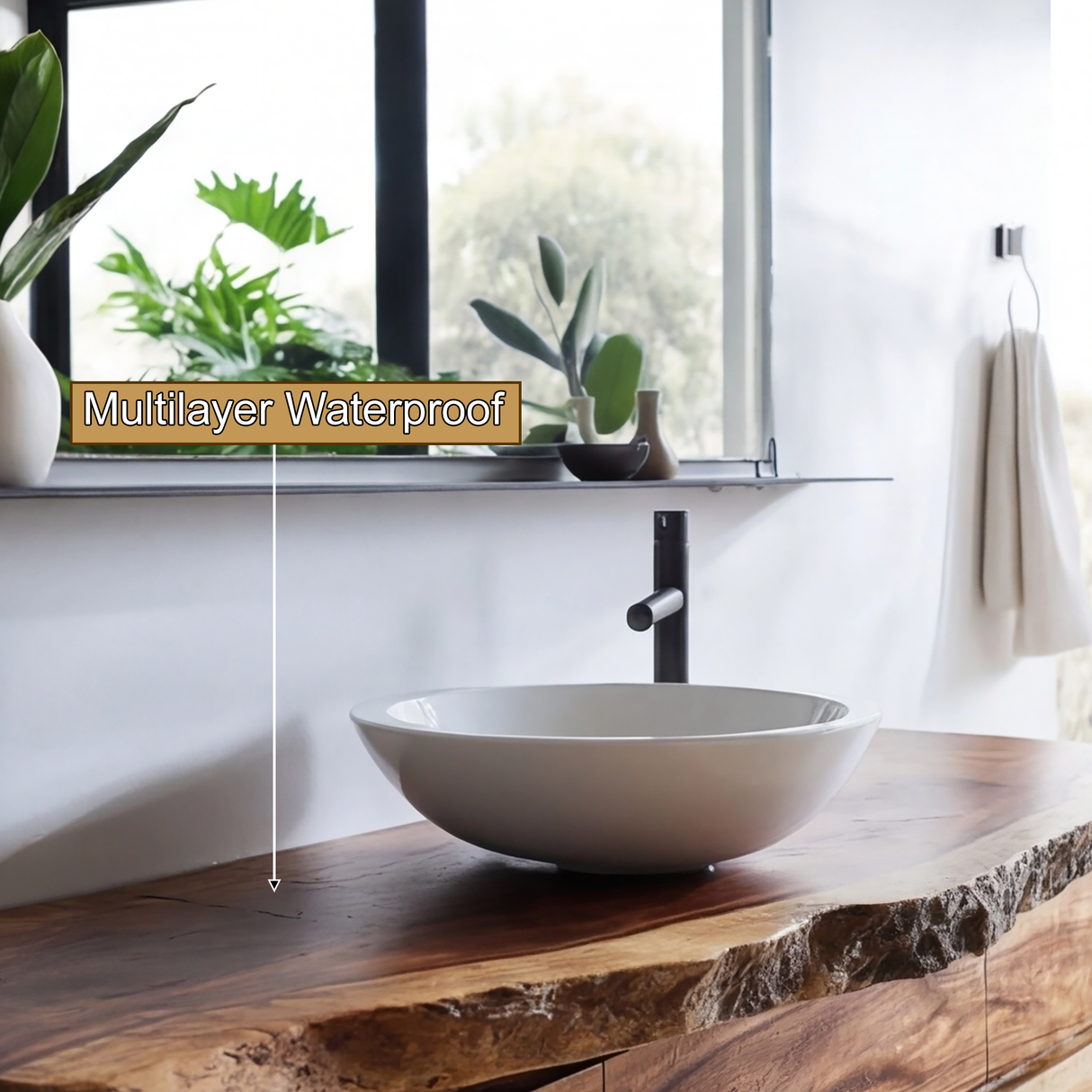 Velmora Live Edge Solid Wood Floating Bathroom Vanity with Drawers - Timberustic Floating Bathroom Vanity With Drawers