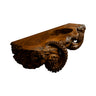 Velmora Octopus Form Sculpted Solid Wood Floating Bathroom Vanity with Integrated Sink Brown - Timberustic Floating Bathroom Vanity with Integrated Sink