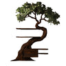 Velmora Organic Modern Tree Bookshelf with Drawers Dark Walnut - Timberustic Tree Bookshelf