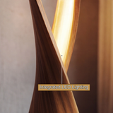 Velmora Sculpted Integrated LED Wood Floor Lamp - Timberustic Floor Lamp