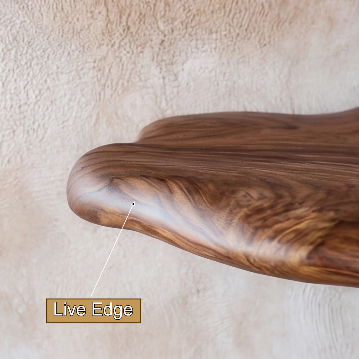 Velmora Sculpted Solid Wood Mushroom Floating Shelf SPA654935 - Timberustic Floating Shelf