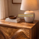 Velmora Sculpted Solid Wood Nightstand SPA120155 - Timberustic Nightstand