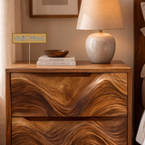 Velmora Sculpted Solid Wood Nightstand SPA120155 - Timberustic Nightstand