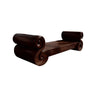Velmora Sculpted Solid Wood Sofa Dark Walnut - Timberustic Sofa