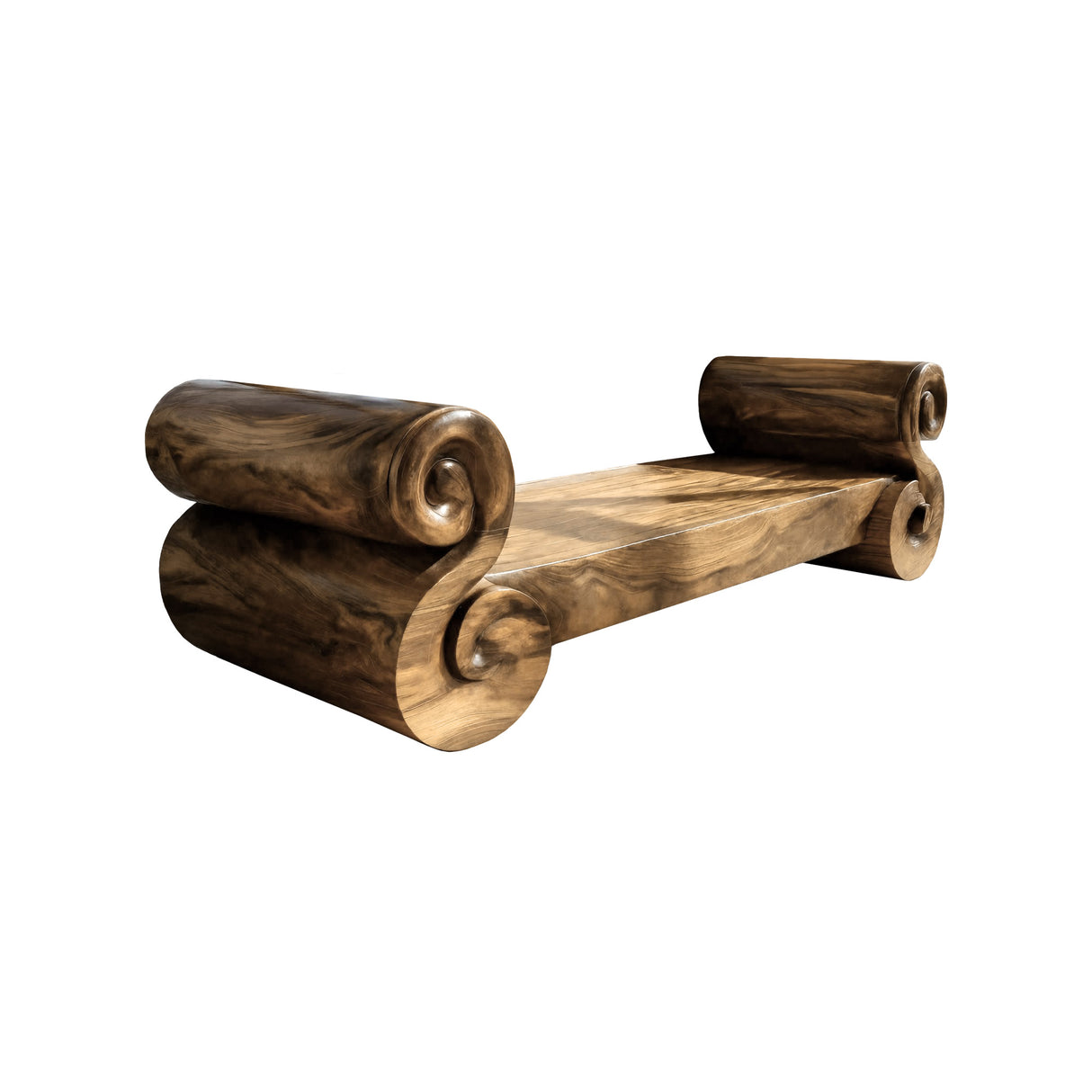 Velmora Sculpted Solid Wood Sofa Natural Oak - Timberustic Sofa