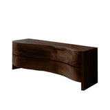 Velmora Wave Solid Wood Bathroom Vanity with Drawers Dark Walnut - Timberustic Freestanding Bathroom Vanity with Drawers
