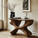 Velmoran Sculpted Solid Wood Console Table - Timberustic Console Table