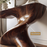 Velmorian Sculpted Solid Wood Console Table - Timberustic Console Table