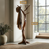 Velmorian Sculpted Solid Wood Tree Coat Rack - Timberustic Tree Coat Rack