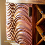 Velmorin Handcrafted Solid Wood Bar Cabinet