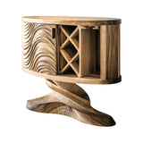 Velmorin Handcrafted Solid Wood Bar Cabinet