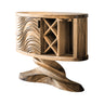 Velmorin Handcrafted Solid Wood Bar Cabinet