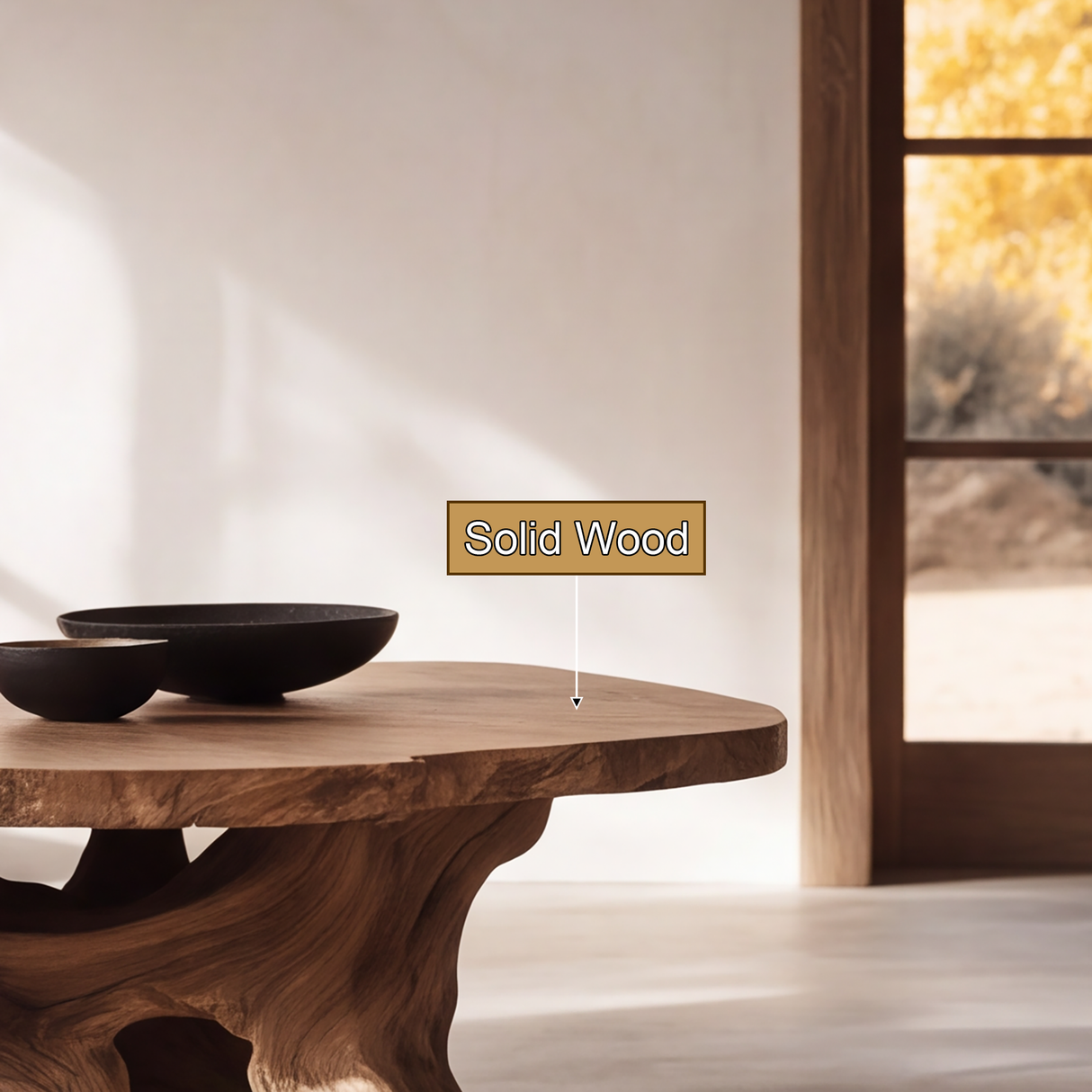 Velmorin Sculpted Solid Wood Coffee Table SPA273467 - Timberustic Coffee Table