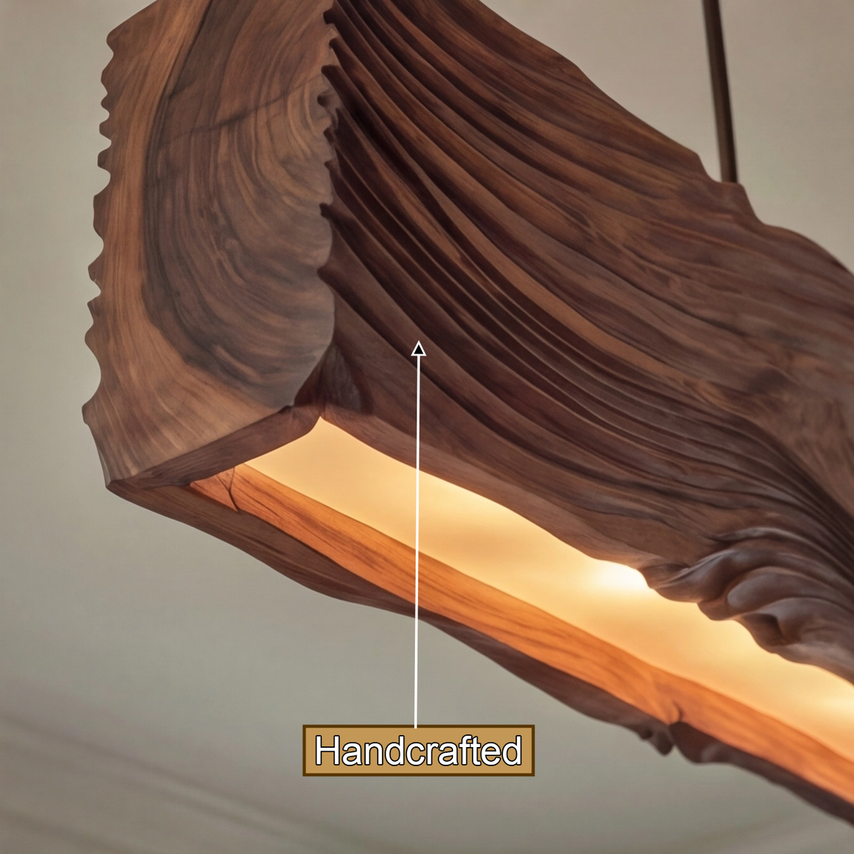 Velmoris Live Edge Solid Wood Linear Pendant Light SPA256374 - Timberustic Linear Pendant Light