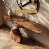 Velmoris Sculpted Solid Wood Console Table - Timberustic Console Table