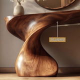 Velmoris Sculpted Solid Wood Console Table - Timberustic Console Table
