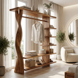 Velmoris Solid Wood Entryway Organizer