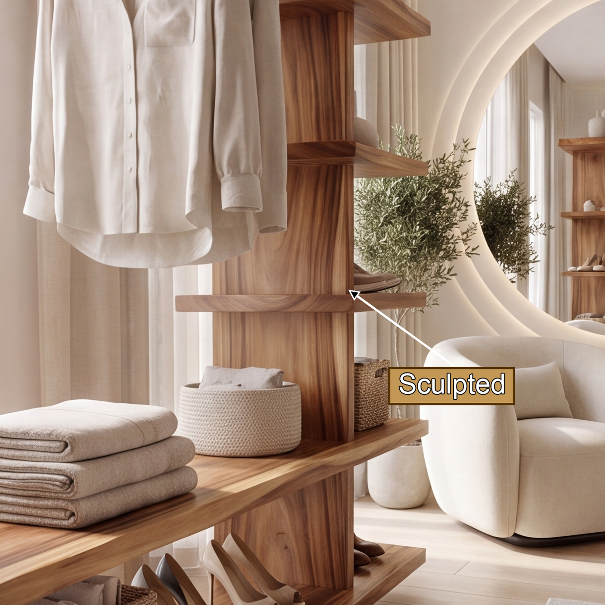 Velmoris Solid Wood Entryway Organizer