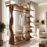 Velmoris Solid Wood Entryway Organizer