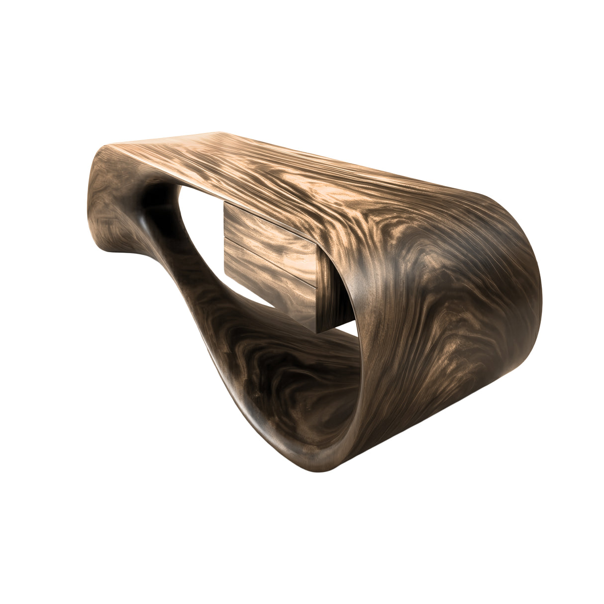 Velora Sculpted Solid Wood Coffee Table - Timberustic Coffee Table