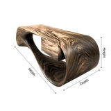 Velora Sculpted Solid Wood Coffee Table - Timberustic Coffee Table