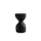 Velora Sculpted Solid Wood Pedestal Stand Black - Timberustic Pedestal Stand