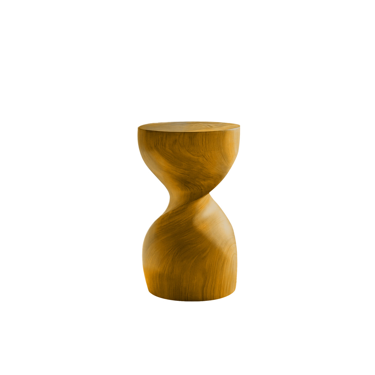 Velora Sculpted Solid Wood Pedestal Stand Teak - Timberustic Pedestal Stand