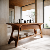 Velora Solid Wood Freestanding Bathroom Vanity with Drawers - Timberustic Freestanding Bathroom Vanity with Drawers