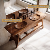 Velora Solid Wood Freestanding Bathroom Vanity with Drawers - Timberustic Freestanding Bathroom Vanity with Drawers